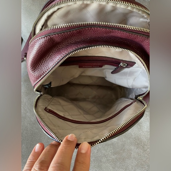 Michael Kors Brooklyn Medium Pebbled Leather Backpack - Picture 6 of 9